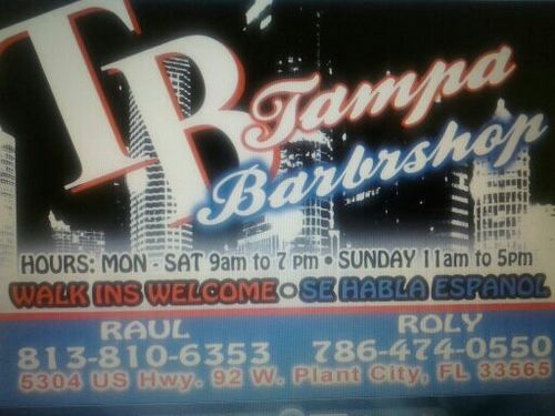 TampaBarberShop's profile picture. The most u need is $15 . $15 gets u a haircut,eyebrows,shave, beard the whole 9 yards. so come check us out. GET RIGHT OR GET LEFT