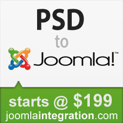 Act quick to get your PSD converted to Joomla Template for just $199