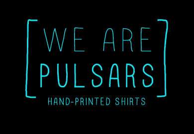 WeArePulsars's profile picture. Hand-printed shirts!  That's cool and you know it.

Supporting LGBT charities too!

Tweets by @finshaw