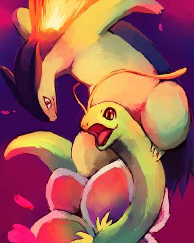 Taking on the World, one battle at a time @PkmnCrystal~  Happily with my love Eruption and our new child, Bell~ #rp