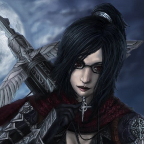 Vayne_Silver's profile picture. Everything is black and white. There are no shades of gray, only silver.