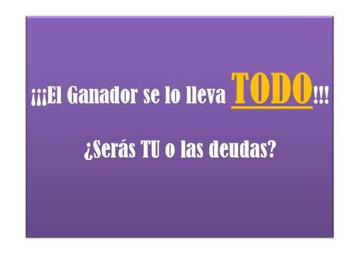 El Ganador se lo lleva Todo ¿Serás TU o las deudas? desea brindar ayuda a aquellos que estan agobiados con las deudas y mostrarles que hay solución.