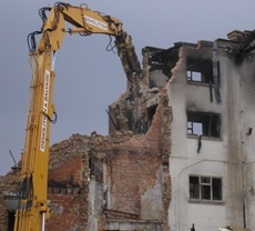 Demolition and Salvage provide a complete package of services, including: high reach demolition, site dismantling, decontamination and regeneration.