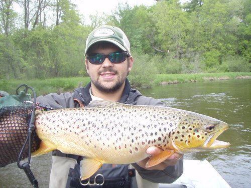 I am a fishing guide on the Pere Marquette River, and work out of the Pere Marquette River Lodge in Baldwin, Michigan