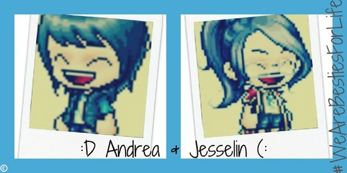 Haiiii~ Andrea and Jesselin here.Follow us maybe? We may follow back for all you know ((:
