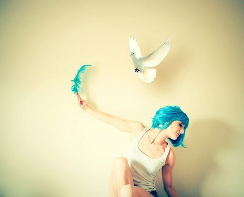 Soy una componente del equipo de preparación de Katniss y amante de mi pelo azul.