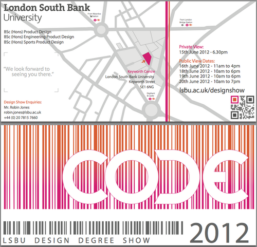 LSBU Design Degree Show 2012