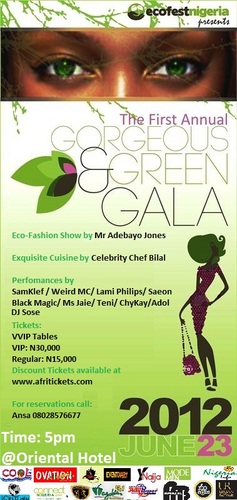 Environmental Advocacy Group #GorgeousAndGreenGala #PlantingforPeaceCampaign