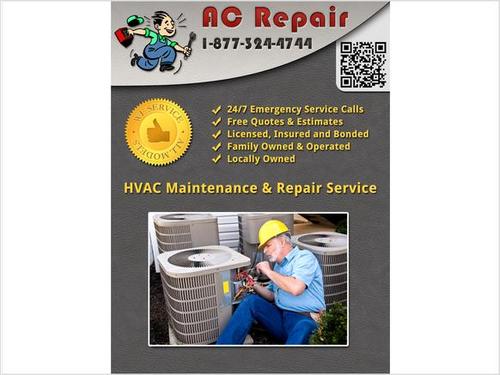Welcome to AC Air Certified. Family  We serve all of . We have emergency 24/7 repair service available or if you need a free estimate call us at 1 877-324-4744.