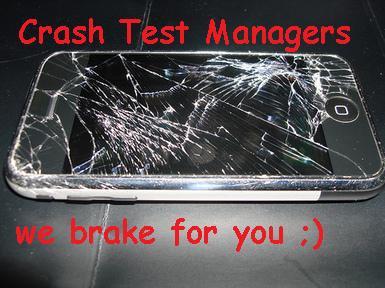 CrashManagers's profile picture. We do test ether normal test ether crash test on phones-smartphones and other lot of things!!!!!!