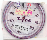 The 24 Hour Zine Challenge asks zinesters to create a 24-page zine from conception to final product in 24 hours straight during the month of July. #24HZT