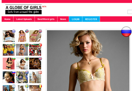 A globe of Girls. Girls from around the world.