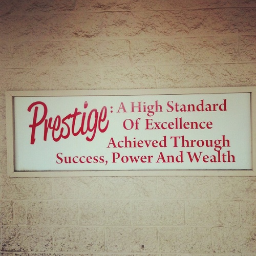 A HIGH STANDARD OF EXCELLENCE ACHIEVES THROUGH SUCCESS,POWER AND WEALTH