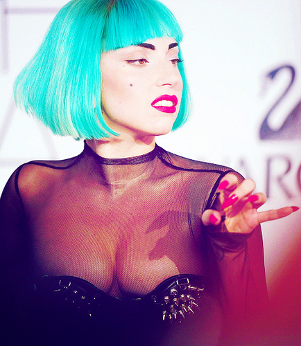 Hopelessly devoted to @ladygaga's teal hair.