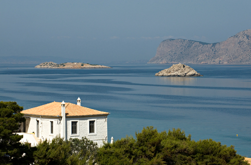 luxury suites, beach hotel- restaurant, Hydra