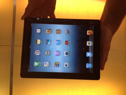 Wo ist das iPad? Hier twittert das aperto Frontend-iPad 3