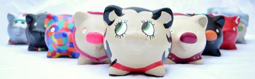 Piggy Bank una forma divertida de ahorrar :) Diseño + Arte + Mucho Color.