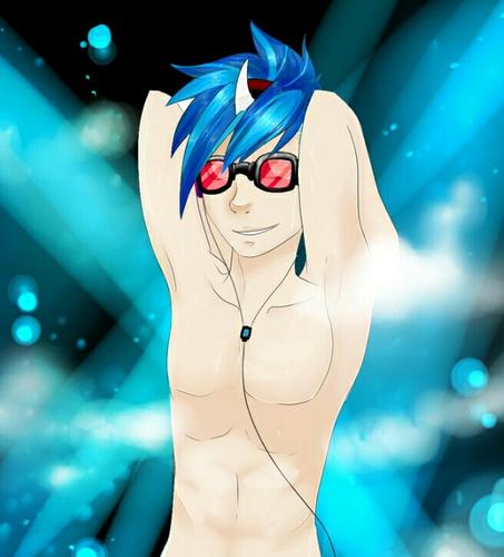 'Sup? Name's Record Scrape, but you probably know me as DJ-Hum4n. I gots the wubs, but can you handle 'em?! ((#HumanPonies RP))