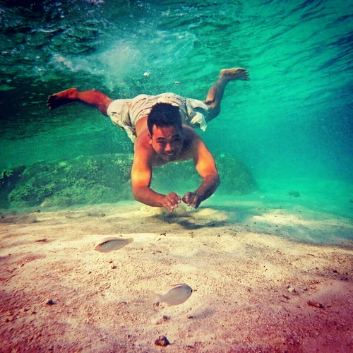 a boy who is living his life by enliven the present!