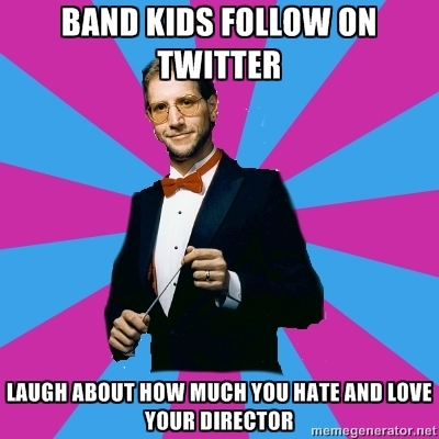 Some of the most common moments we share with our lovely Band Directors. Must follow :)