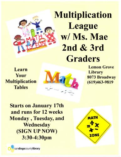 Multiplication League is a fun filled, multisensory math program for 1st-3rd grade students that provides the extra support needed to be successful in math.