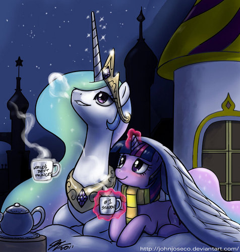 Why hello Everypony, I am Princess Celestia I watch and guard over Equestria with my dear sister! @FiM_Luna and @MyLittleWoona