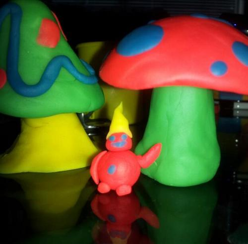 Mushrooms. Red lights. Sharks. Clowns. Puppets. Olives. Roaches.