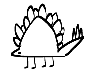 25% refund on photographic proof of jean shorts :: dancing dinosaur shamelessly stolen from @nedroid