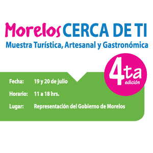 Rep_EdoMorelos's profile picture. Los invitamos a nuestra Muestra Turística, Artesanal y Gastronómica los días 19 y 20 de julio, de 11 a 18 hrs. Elefante #82, Col. del Valle. México D.F.