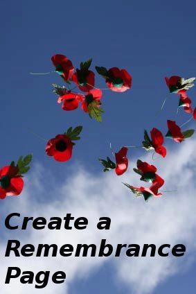 To create a remembrance page for you're loved one who has past away please visit the application http://t.co/70Sjh1yMvg
