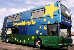 The Creche that comes to you.  The CrècheMobile project has been in operation since 1990 and has a wealth of childcare experience that we can bring to you.