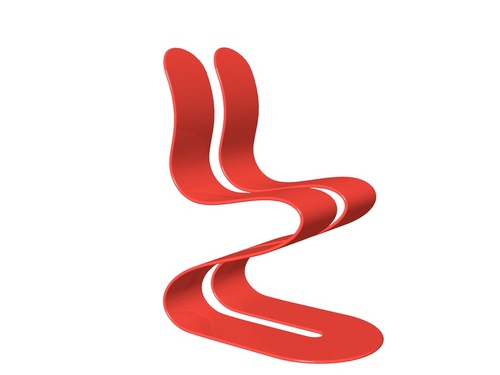The Fluid Ribbon Chair is a sculpture with biomechanics that challenges the idea of sitting still with a message about movement: be aware, active and adaptive.