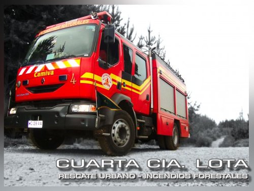 Cuarta compañía del Cuerpo de Bomberos Matias Cousiño de Lota. Fundada el 26 de febrero de 1964. Unidad de rescate urbano e incendios forestales!