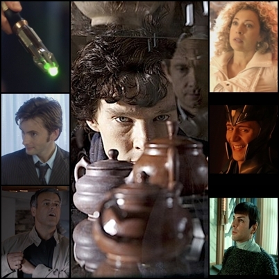 Sherlock,DW,ST,Loki,Tom Hiddleston,Heroes edits only.