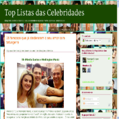 Blog feito de listas, falando exclusivamente e especialmente sobre as celebridades!