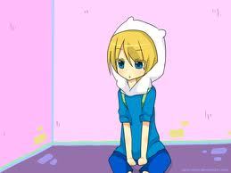 Finn the human.13 years old.Has a crush on PB.Best friend is Jake the dog.Mathematical!!!
