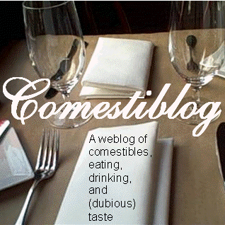 Comestiblog's profile picture. Digestible news from the official Twitter feed of Comestiblog, the comestible weblog of eating, drinking, and (dubious) taste. On Facebook: http://t.co/CRIIoSLx