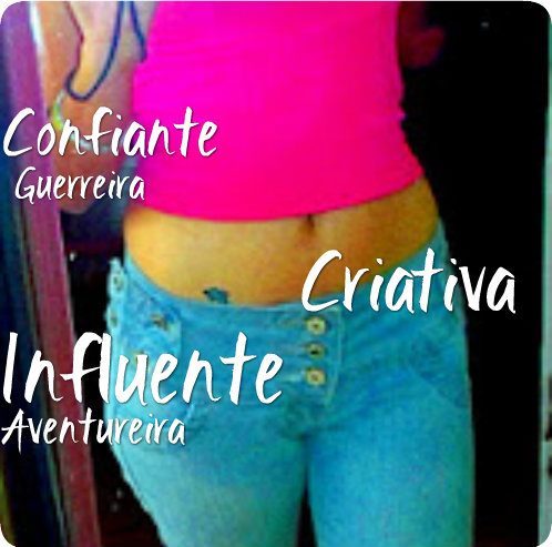 Quem sαbe αiindα sou umα gαrotiinhα
Extrαvαsα,liiberα jogo tudo pro αr eu quero ser feliiz αntes de mαiis nαdα!♠'