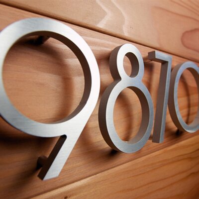 Modern House Numbers On Twitter Small Get Free Shipping In Modern House Numbers