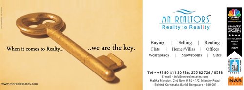 Registered broker - MN Realtors Where does one go for complete realty solutions,be it office, home, joint development, consultancy or development. #nasirshariff