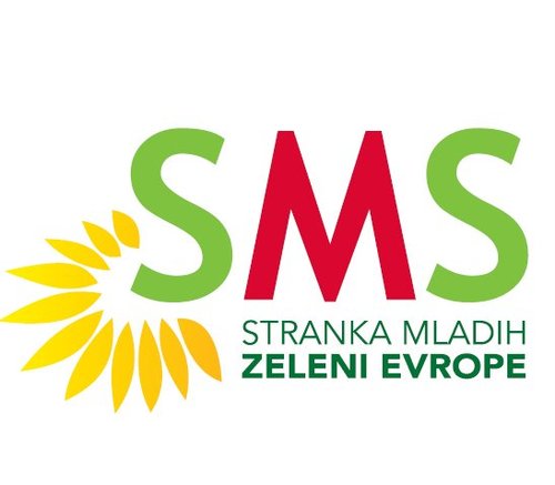 SMS - ZELENI; Stranka mladih - zeleni Evrope; je politična stranka.