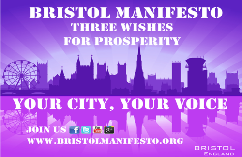 BrisManifesto's profile picture. We are an independent, non-partisan campaign to crowd source a Manifesto that reflects the wishes of the people of Bristol as they vote for a Mayor