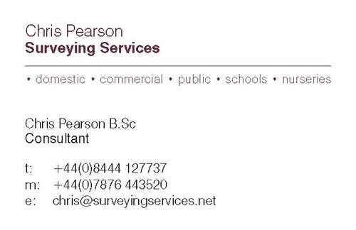 CPSS_Surveyor's profile picture. CHRIS PEARSON SURVEYING provides building maintenance and Project Management services. Advising clients on all aspects from conception to completion
