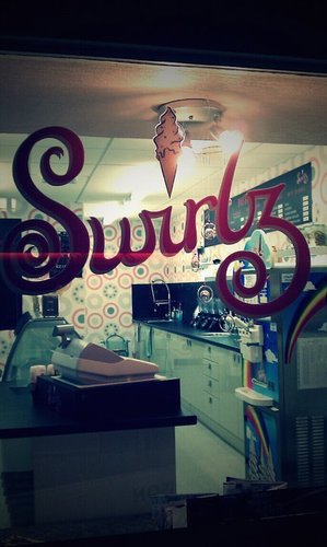A lovely ice cream parlour. Serving our very own Gelato. Made by us. 
Milkshakes, waffles, slush.