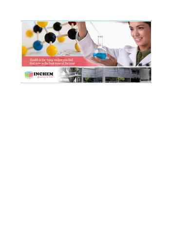 Inchem, is a company that focuses on making life a quality one – INCHEM, Quality is life.