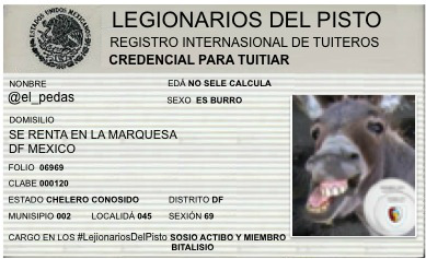 Soy miembro honorario de los #LejionariosDelPisto y acepto que soy bueno pal frasco La peda no nace... La peda se hace