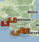 Twitter para avisar sobre sismos en Guatemala y países vecinos, así como sismos mayores en el mundo. Miembro de red CLIMAYA