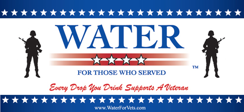 With water being a product that consumers purchase and drink every day, Water-For-Vets™ strives to be the water of choice for all those that support Veterans