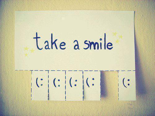 just want to smile. =))