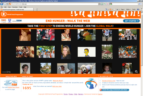 This is the online version of WFP’s global walk: 'Walk the World'.